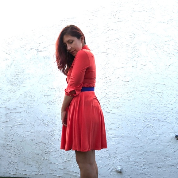 NY Collection Button-Down Dress, Small - Picture 5 of 12